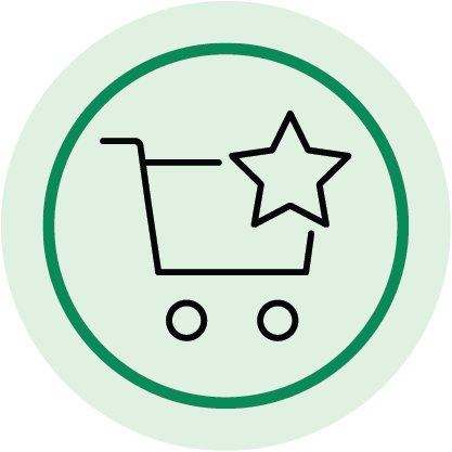 cart with a star